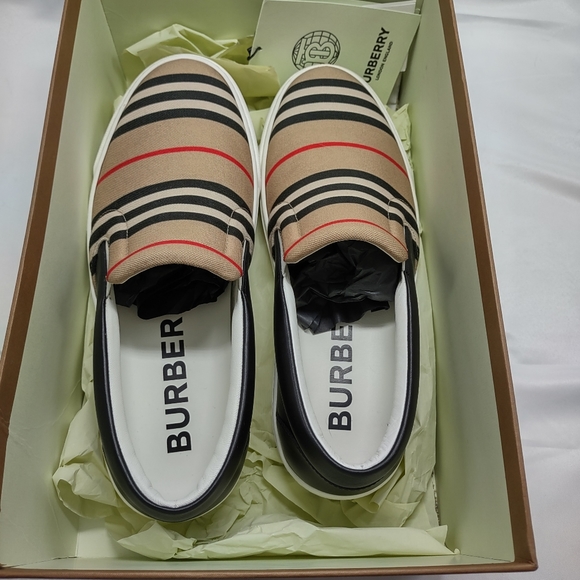 Burberry Thompson Stripe Icon Men's Sneaker - Picture 7 of 11